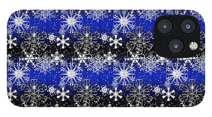 Snowflakes At Night - Phone Case