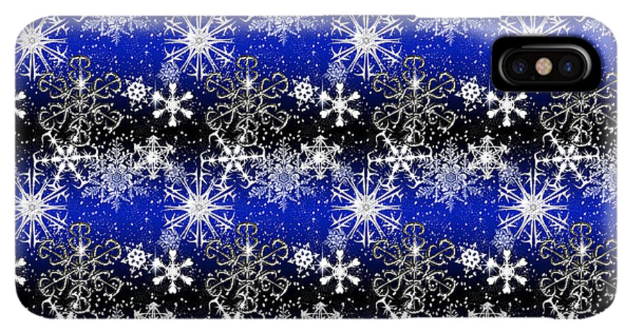 Snowflakes At Night - Phone Case