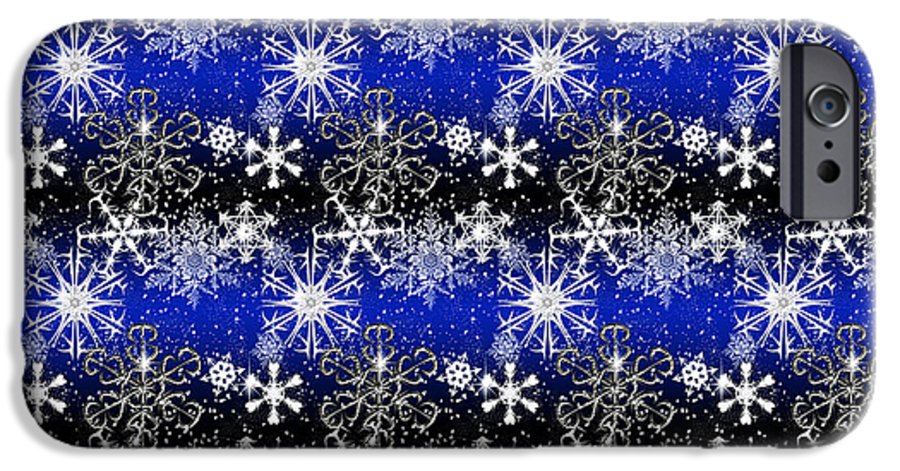 Snowflakes At Night - Phone Case