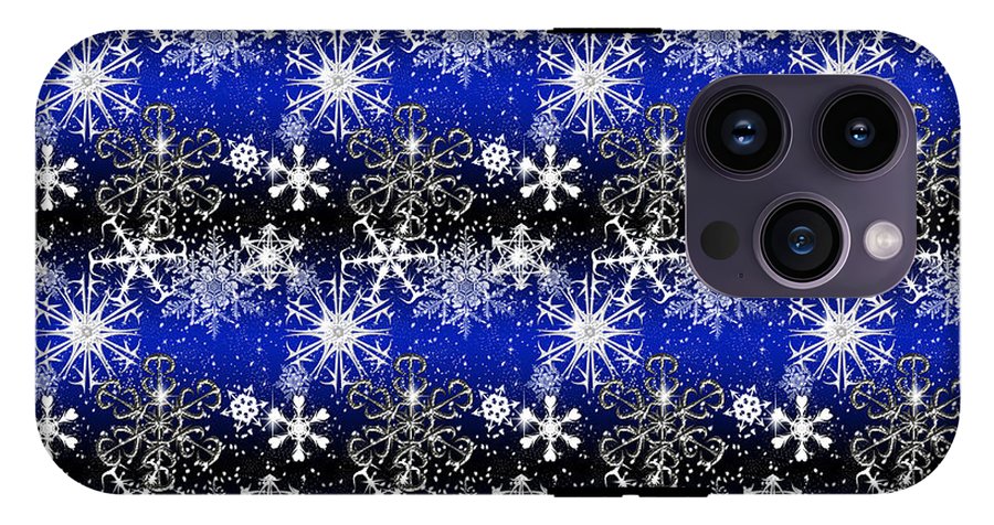 Snowflakes At Night - Phone Case