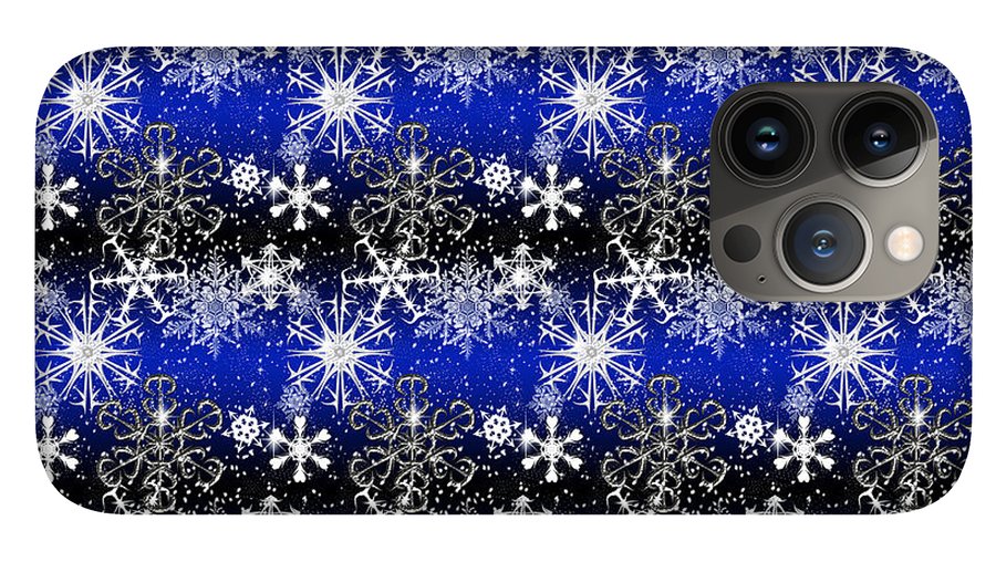 Snowflakes At Night - Phone Case