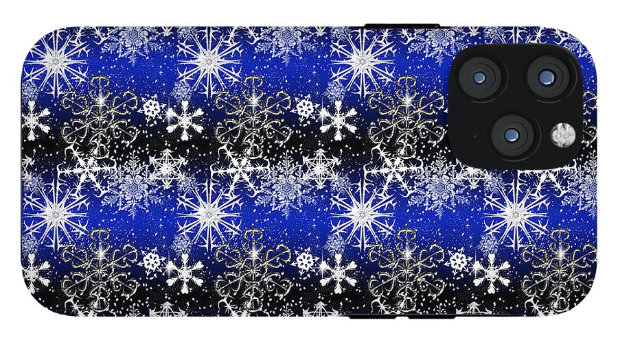 Snowflakes At Night - Phone Case