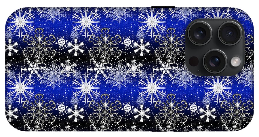 Snowflakes At Night - Phone Case