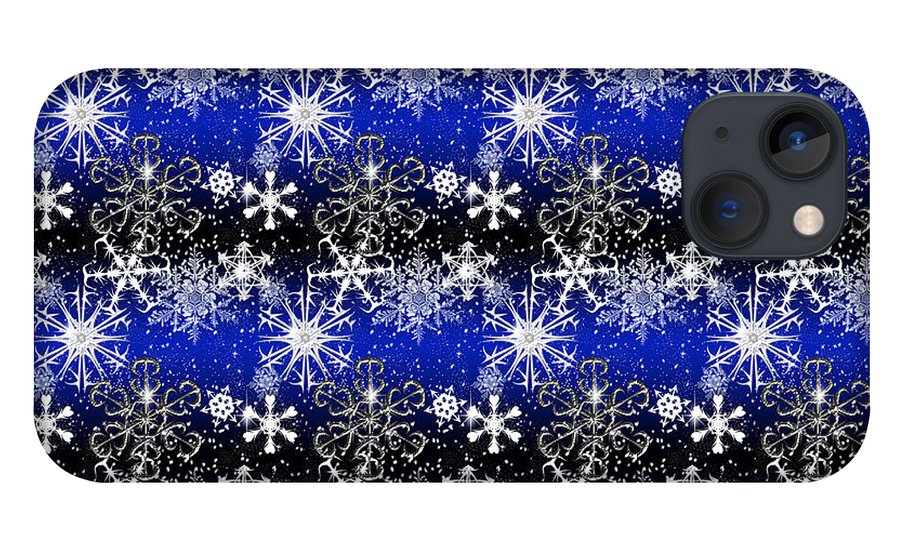 Snowflakes At Night - Phone Case