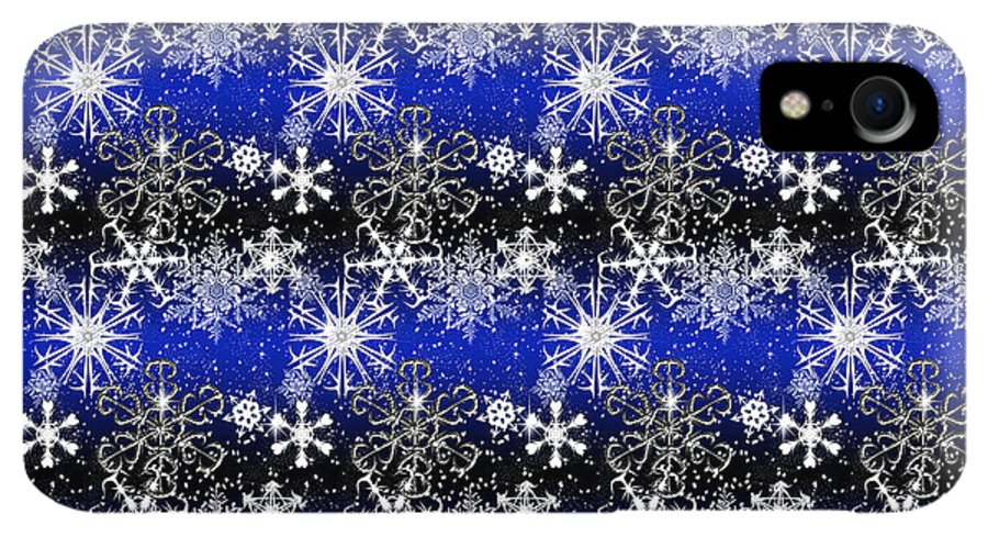 Snowflakes At Night - Phone Case