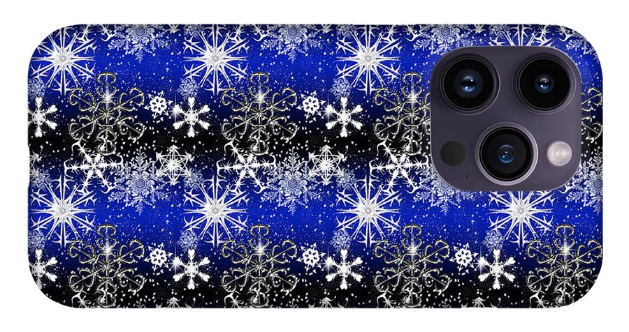 Snowflakes At Night - Phone Case