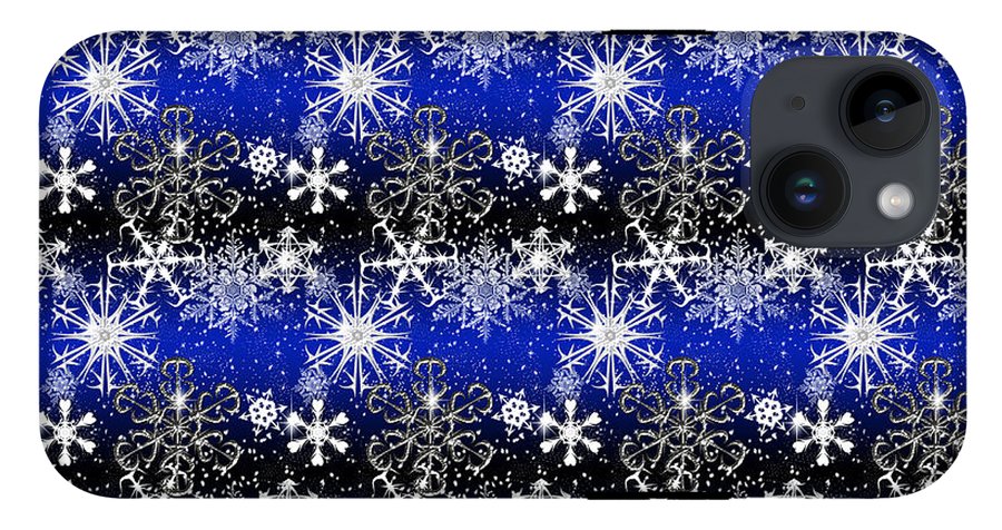 Snowflakes At Night - Phone Case