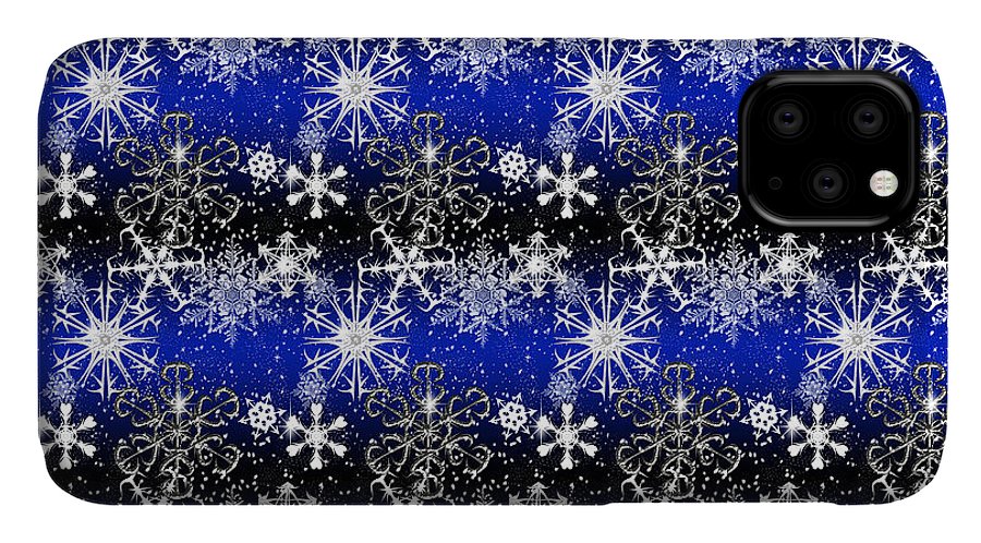 Snowflakes At Night - Phone Case