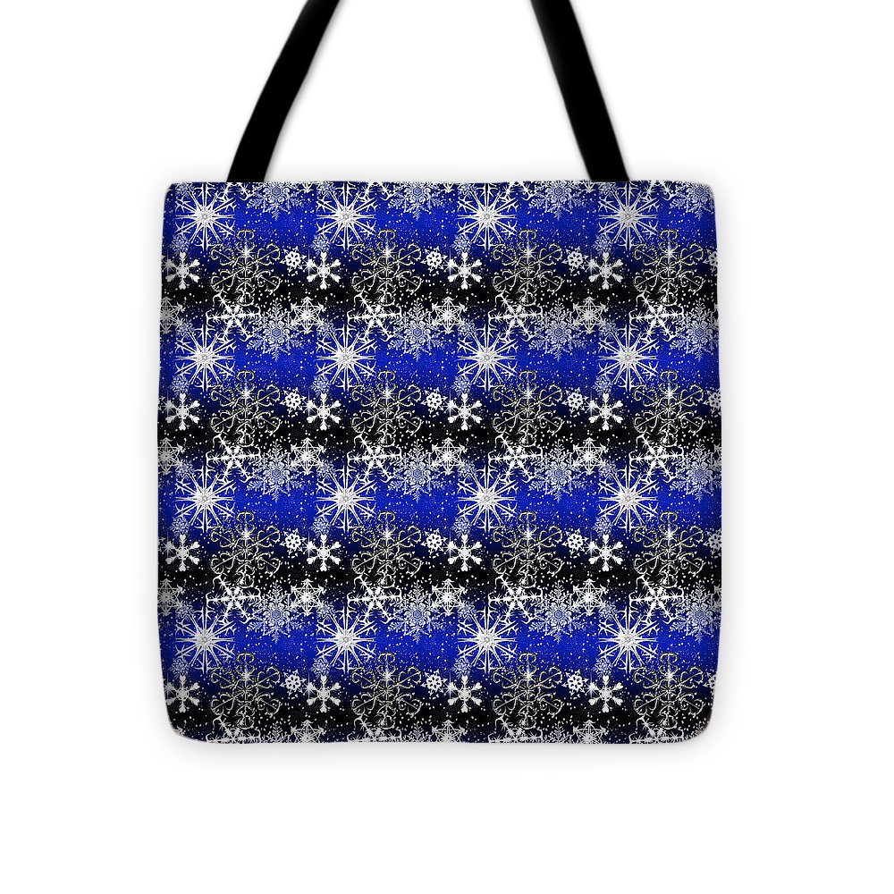 Snowflakes At Night - Tote Bag