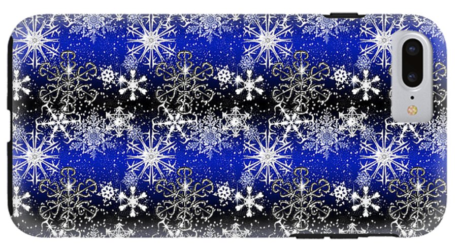 Snowflakes At Night - Phone Case