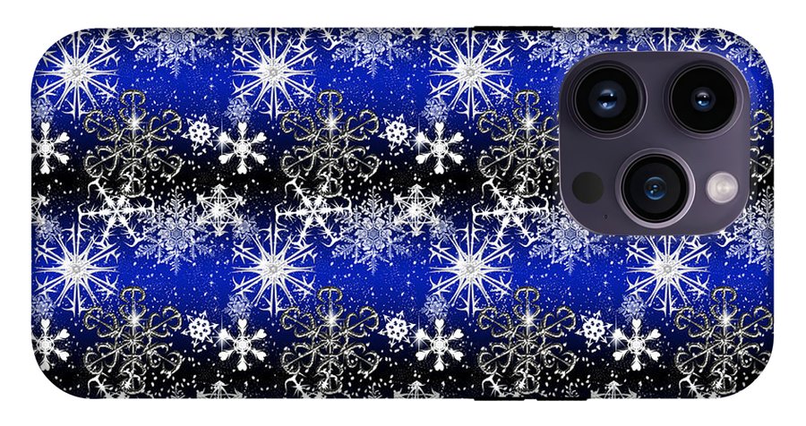 Snowflakes At Night - Phone Case