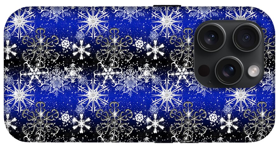 Snowflakes At Night - Phone Case