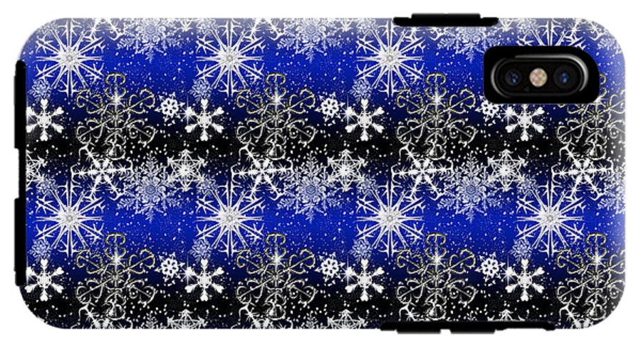 Snowflakes At Night - Phone Case