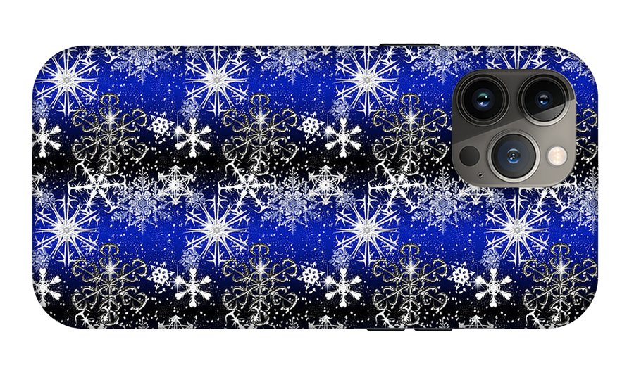 Snowflakes At Night - Phone Case