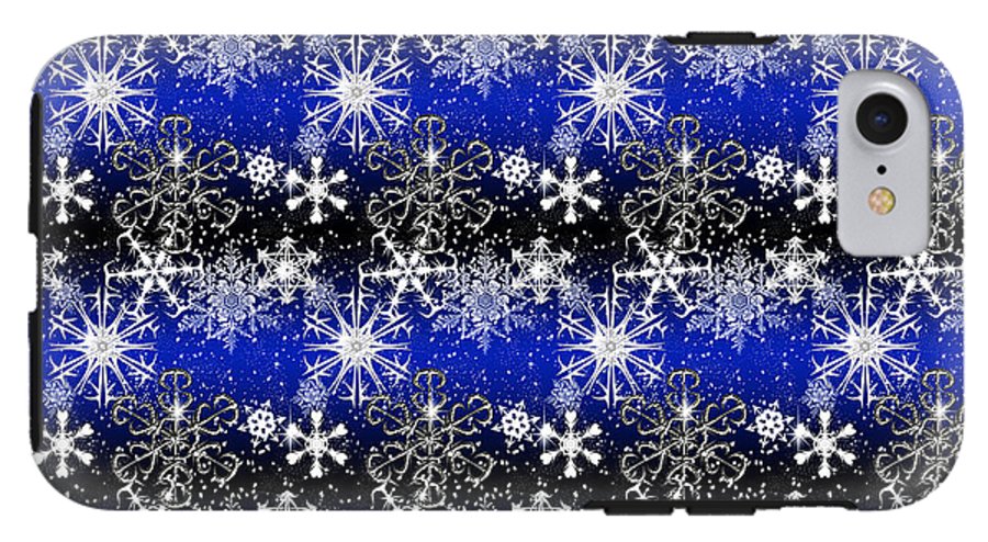 Snowflakes At Night - Phone Case