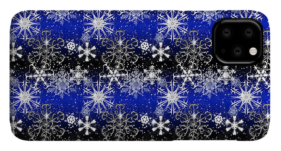 Snowflakes At Night - Phone Case