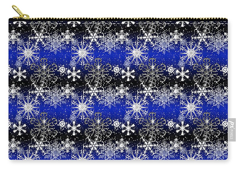 Snowflakes At Night - Carry-All Pouch