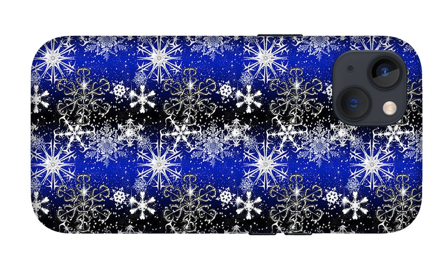 Snowflakes At Night - Phone Case