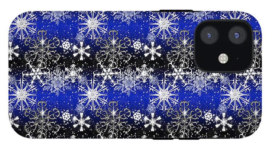 Snowflakes At Night - Phone Case