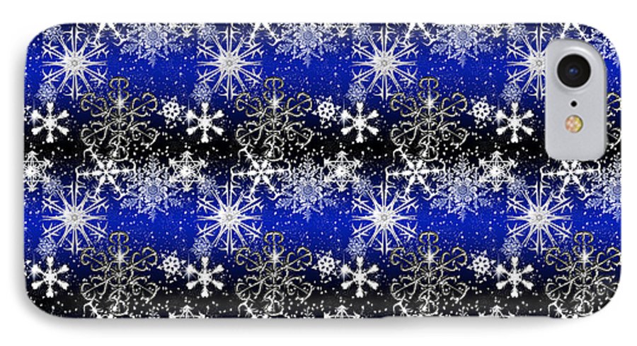 Snowflakes At Night - Phone Case