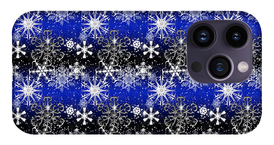 Snowflakes At Night - Phone Case