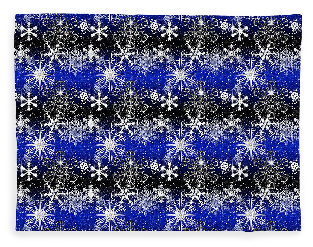 Snowflakes At Night - Blanket