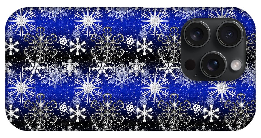 Snowflakes At Night - Phone Case