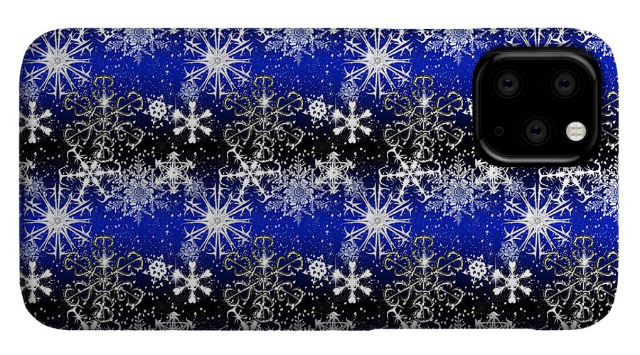 Snowflakes At Night - Phone Case