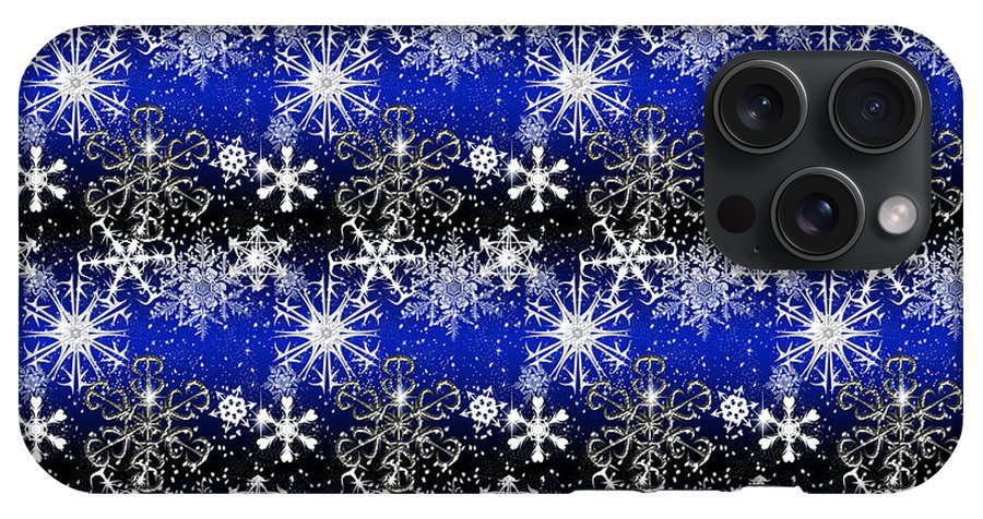 Snowflakes At Night - Phone Case