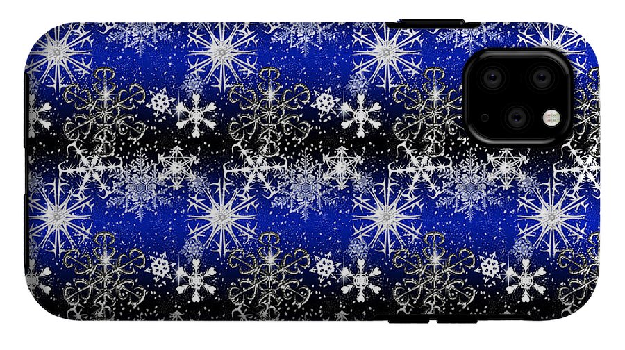 Snowflakes At Night - Phone Case