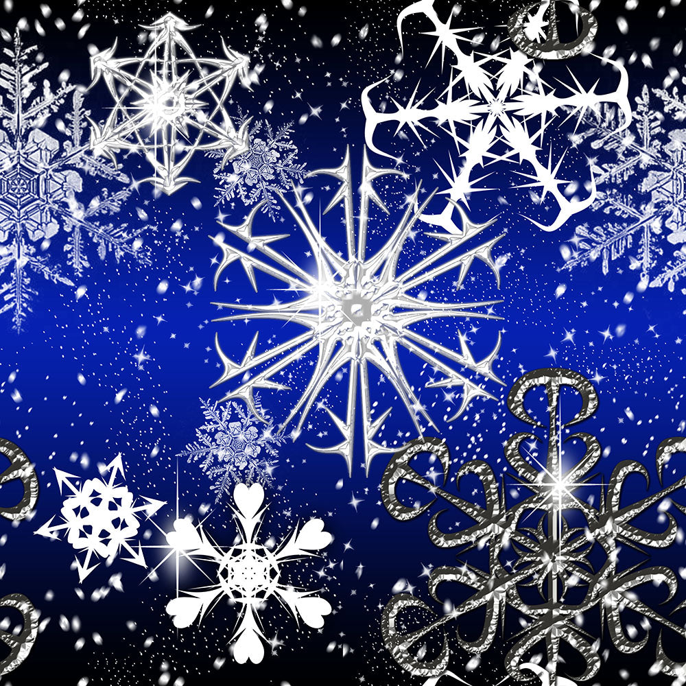 Snowflakes At Night Digital Image Download