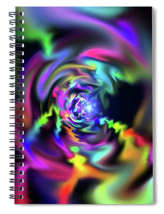 Soft Blend Color Swirl - Spiral Notebook