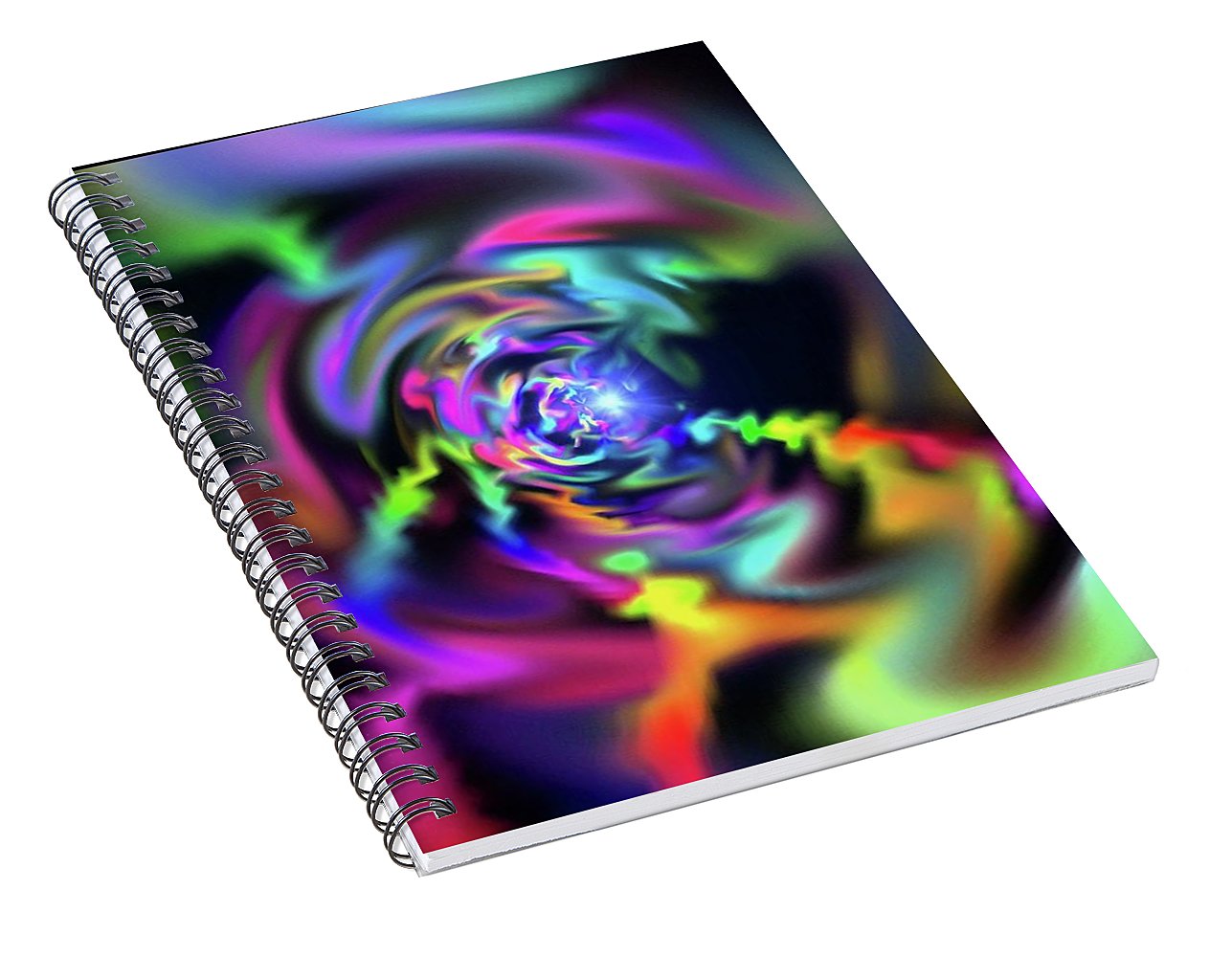 Soft Blend Color Swirl - Spiral Notebook