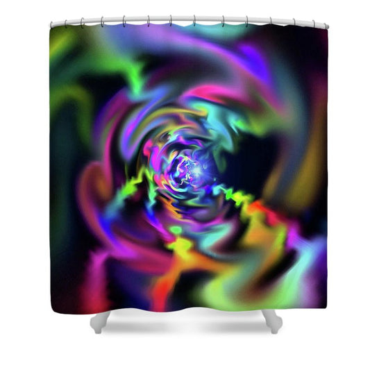Soft Blend Color Swirl - Shower Curtain
