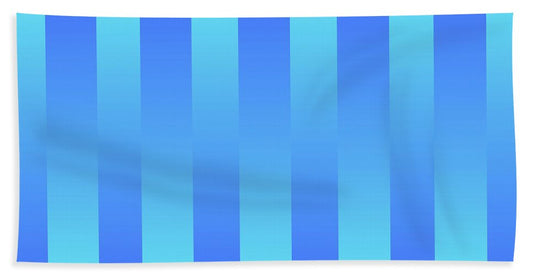 Soft Blue Stripes - Bath Towel