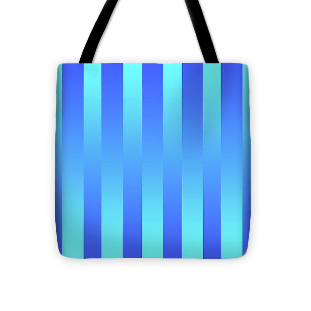 Soft Blue Stripes - Tote Bag