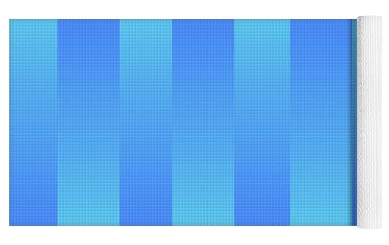 Soft Blue Stripes - Yoga Mat