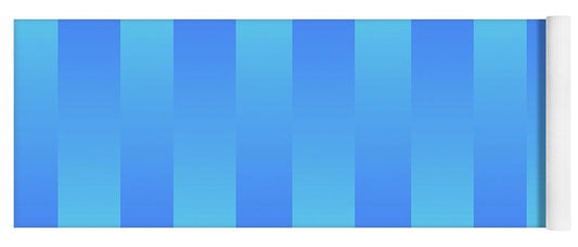 Soft Blue Stripes - Yoga Mat