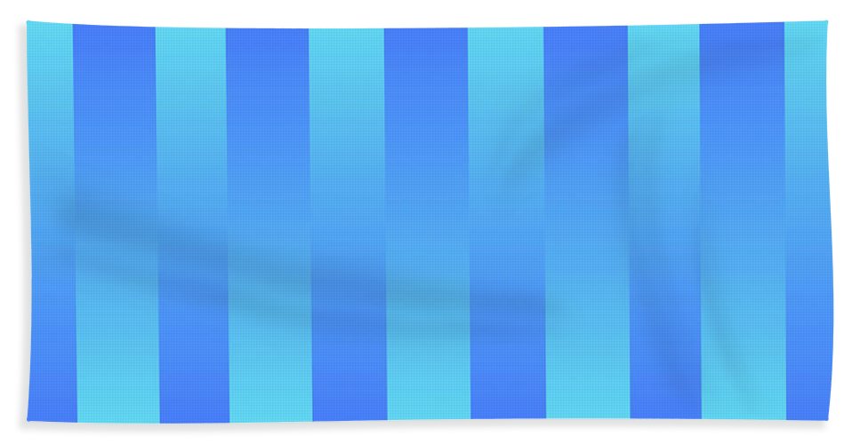 Soft Blue Stripes - Bath Towel