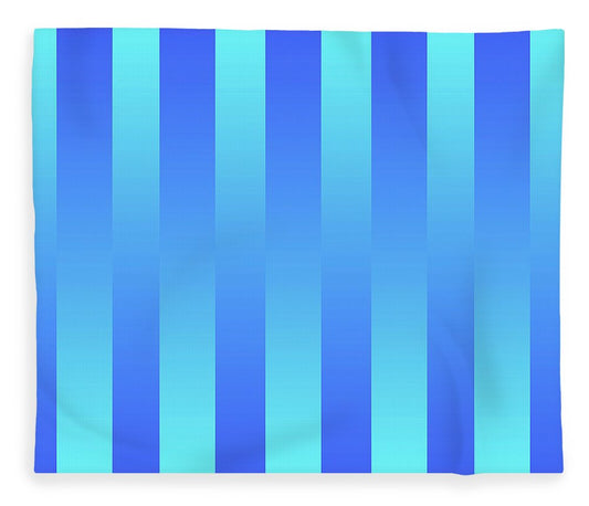 Soft Blue Stripes - Blanket