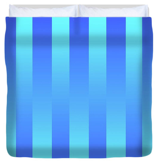 Soft Blue Stripes - Duvet Cover