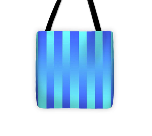 Soft Blue Stripes - Tote Bag