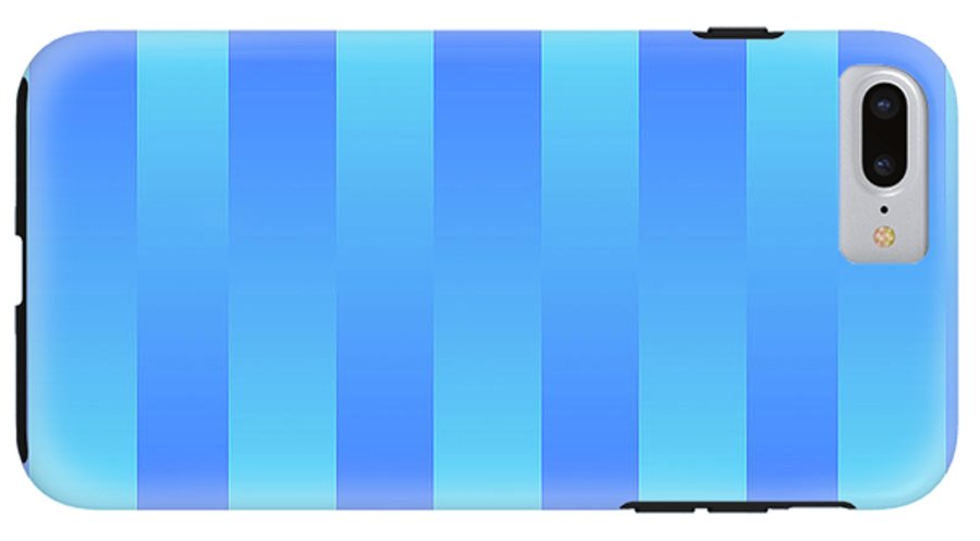 Soft Blue Stripes - Phone Case