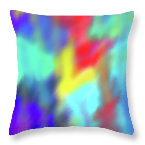 Soft Color Blend - Throw Pillow