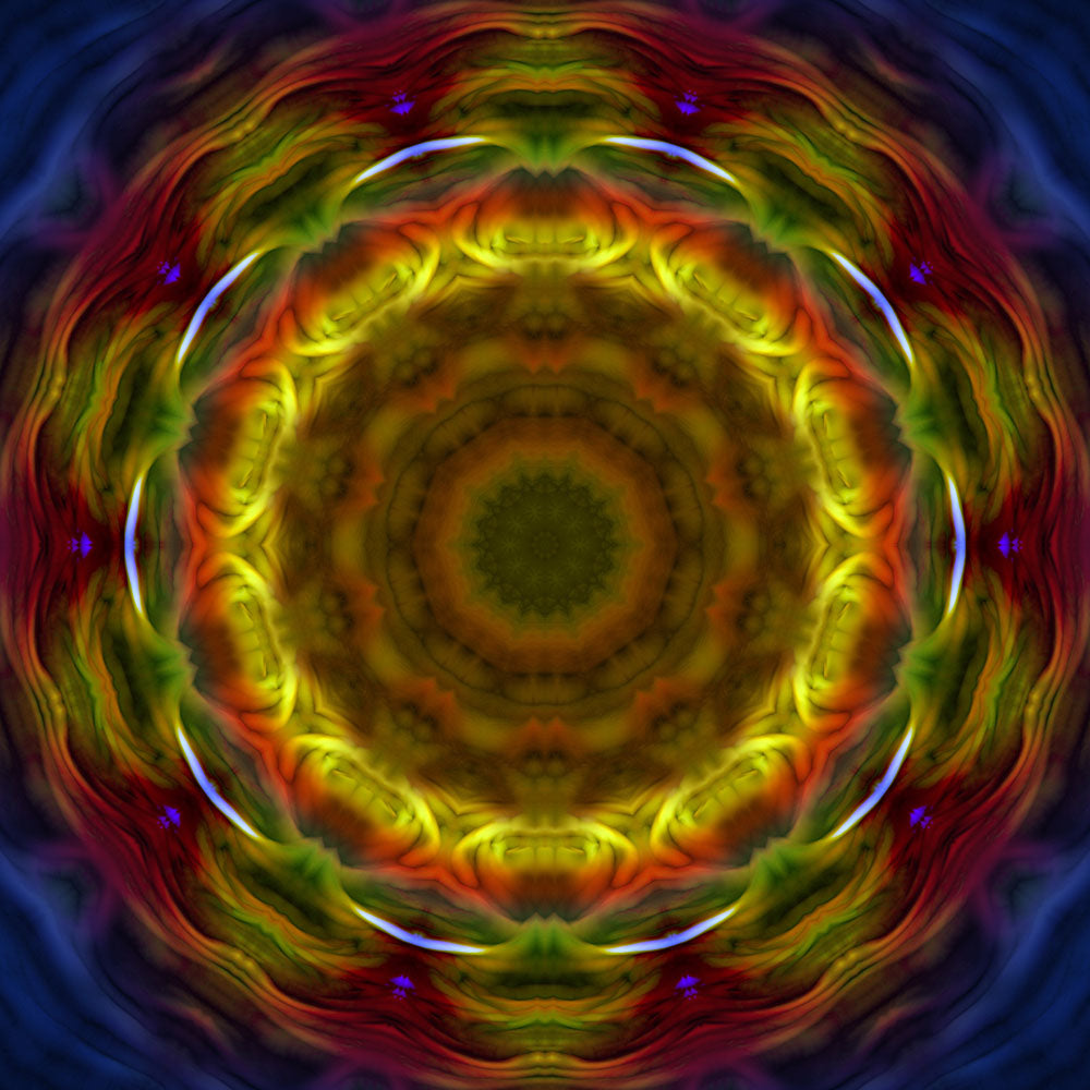 Soft Red and Yellow Kaleidoscope Digital Image Download