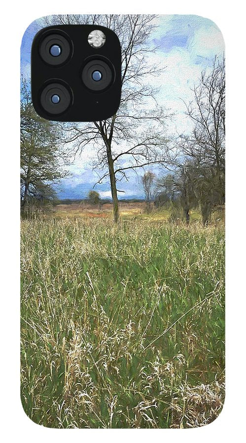 Spring Prairie Grass Landscape - Phone Case