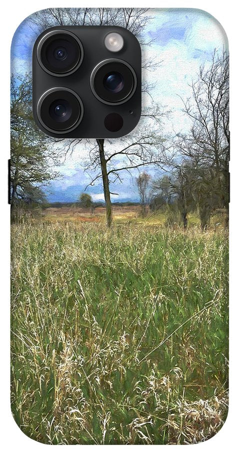 Spring Prairie Grass Landscape - Phone Case