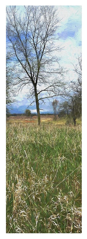 Spring Prairie Grass Landscape - Yoga Mat