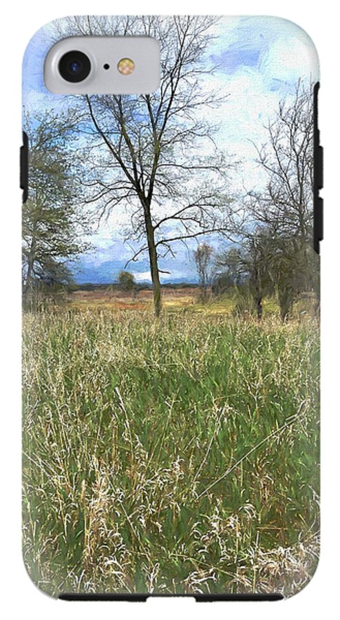 Spring Prairie Grass Landscape - Phone Case