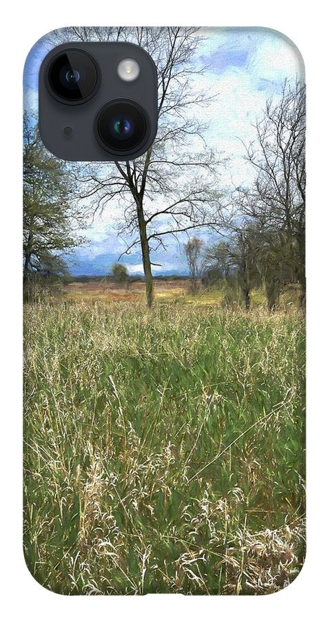 Spring Prairie Grass Landscape - Phone Case